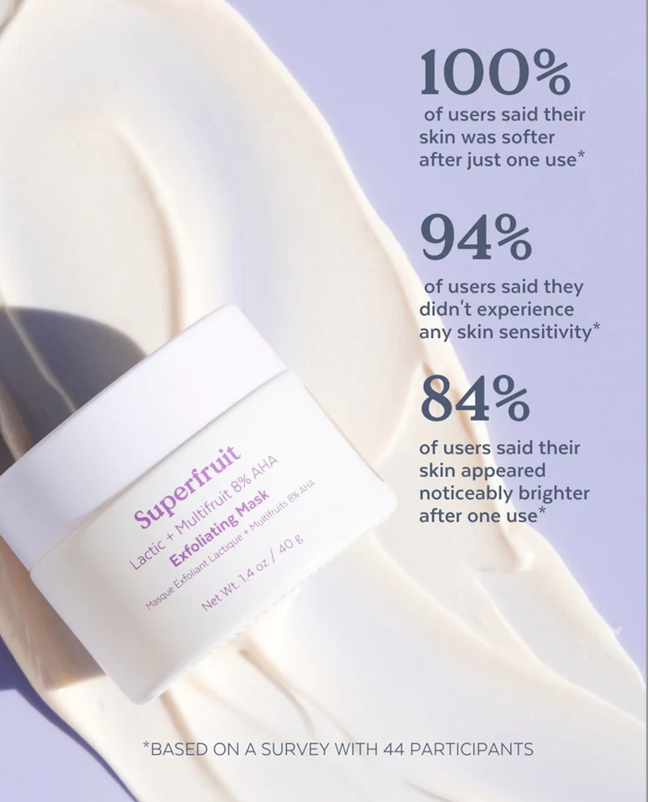 Superfruit Lactic + Multifruit 8% AHA Exfoliating Mask