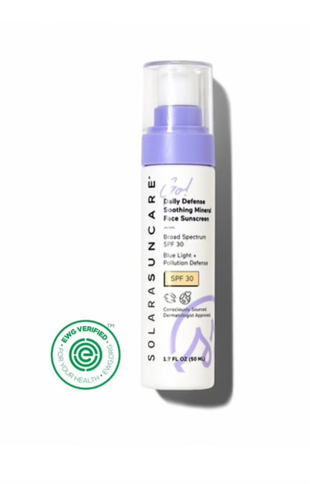 GO! Daily Defense Soothing Mineral Face Sunscreen, SPF 30