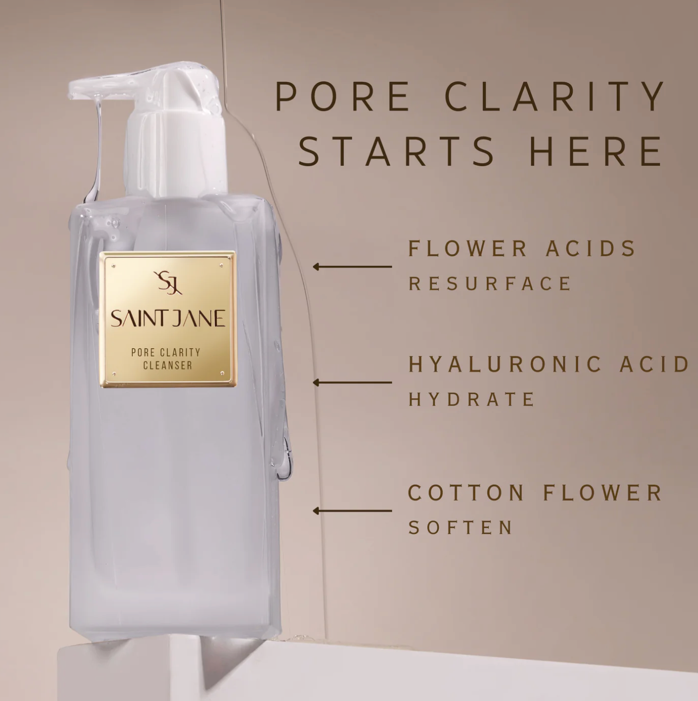 PORE CLARITY HYALURONIC + FLOWER ACID CLEANSER