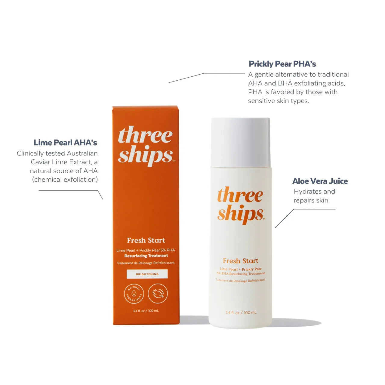 Fresh Start Lime Pearl + Prickly Pear 5% PHA Resurfacing Treatment image 1