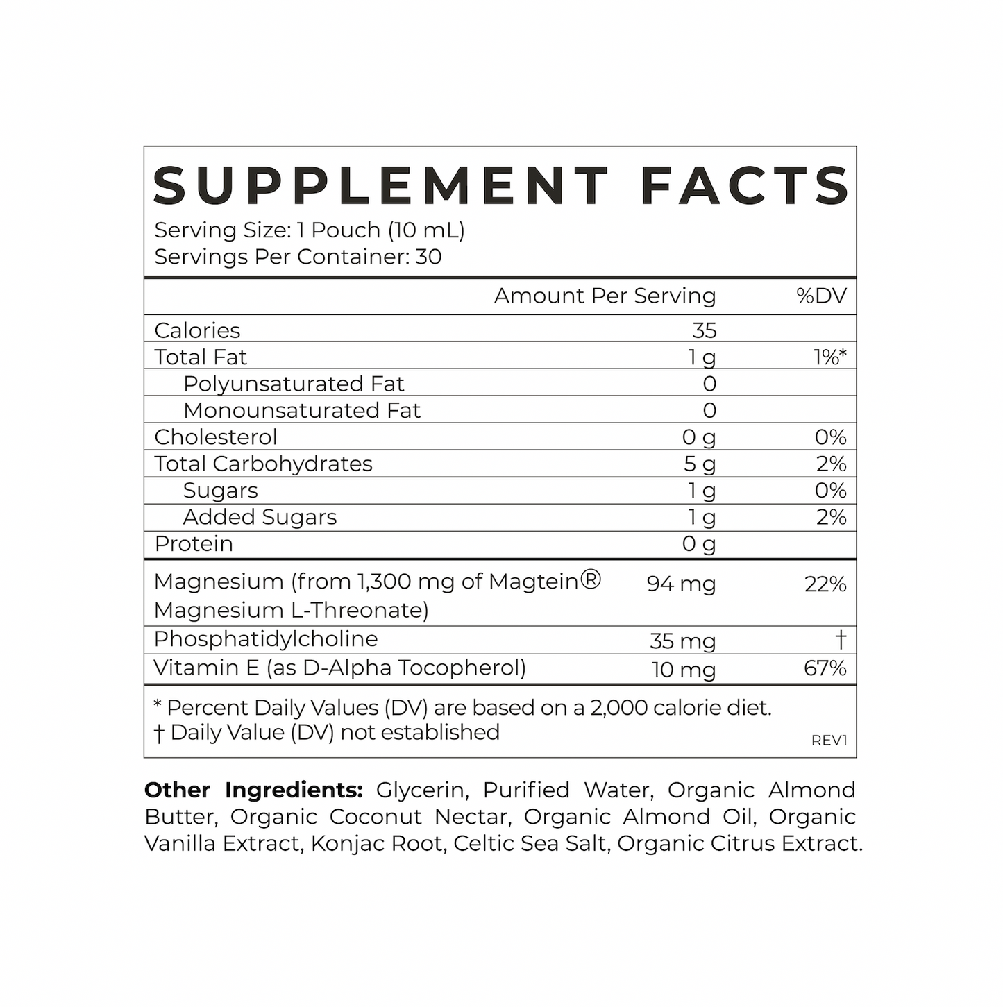 Magnesium L-Threonate -Single Pouch